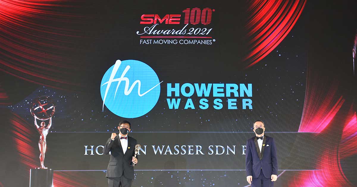 Howern Wasser was awarded with SME100 Fast-Moving Companies